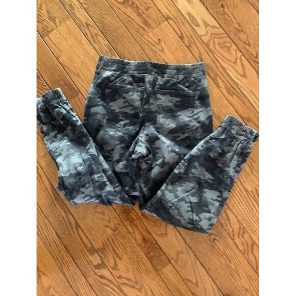 Spanx Women Sz Large Gray Camo Stretch Twill Cargo Jogger Size - Picture 8 of 14